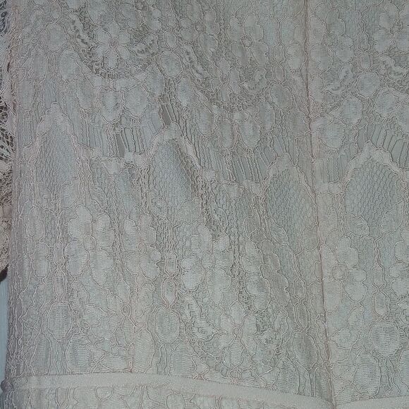 Lovely by Adrianna Papell blush lace dress wedding cruise baby shower Sz 10 NWOT - Picture 7 of 8